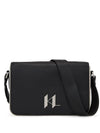 KARL LAGERFELD K/PLAK LEATHER MESSENGER BAG