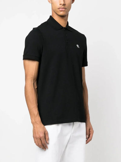 KARL LAGERFELD IKONIK PATCH ORGANIC COTTON POLO SHIRT
