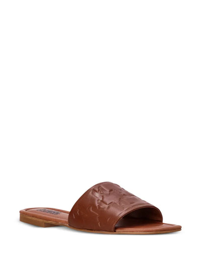 KARL LAGERFELD BRIO LEATHER SLIDES