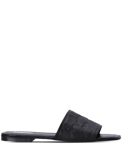 KARL LAGERFELD BRIO LEATHER SLIDES