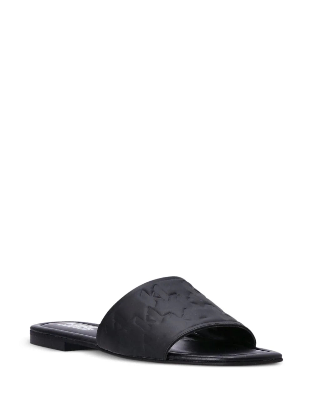KARL LAGERFELD BRIO LEATHER SLIDES